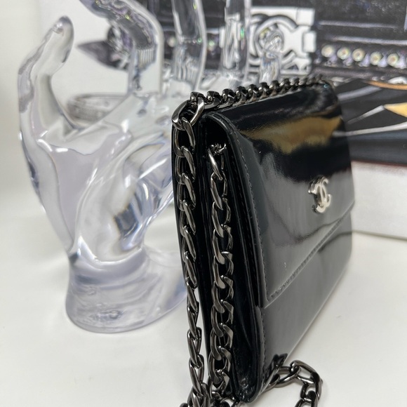 Chanel Wallet black enamel - Picture 9 of 13